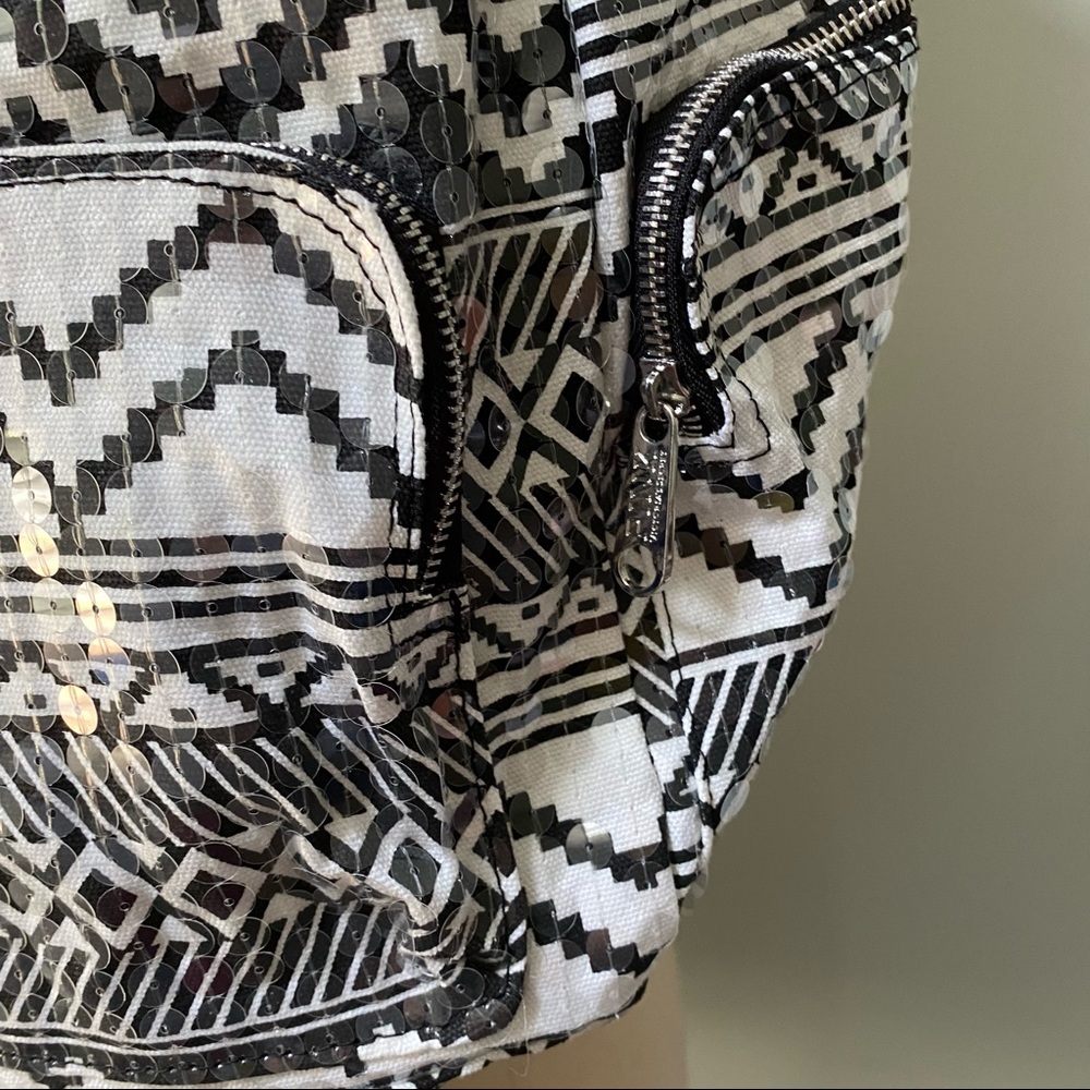 Victoria's Secret Sequin Aztec Backpack Book Bag - Picture 5 of 10